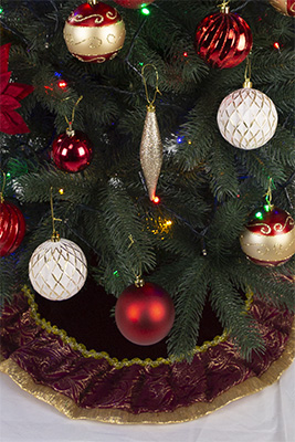 クリスマスオーナメントセット（フロイデン・レッド150）飾りつけ例