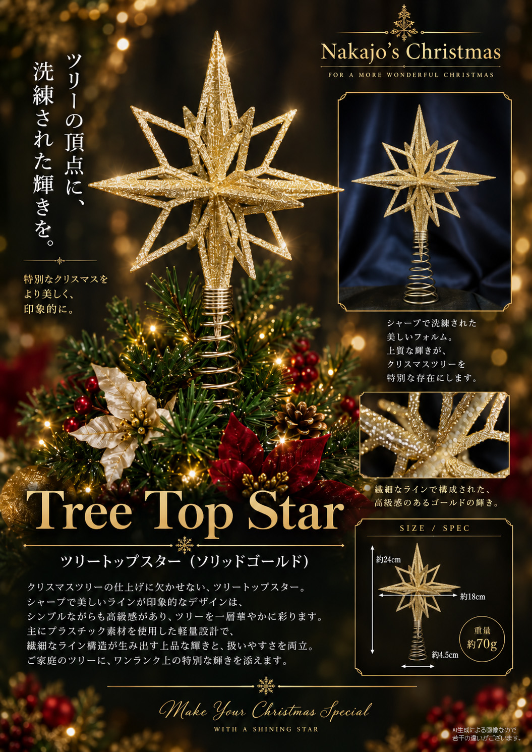 �c���[�g�b�v�X�^�[�i�\���b�h�S�[���h�j
